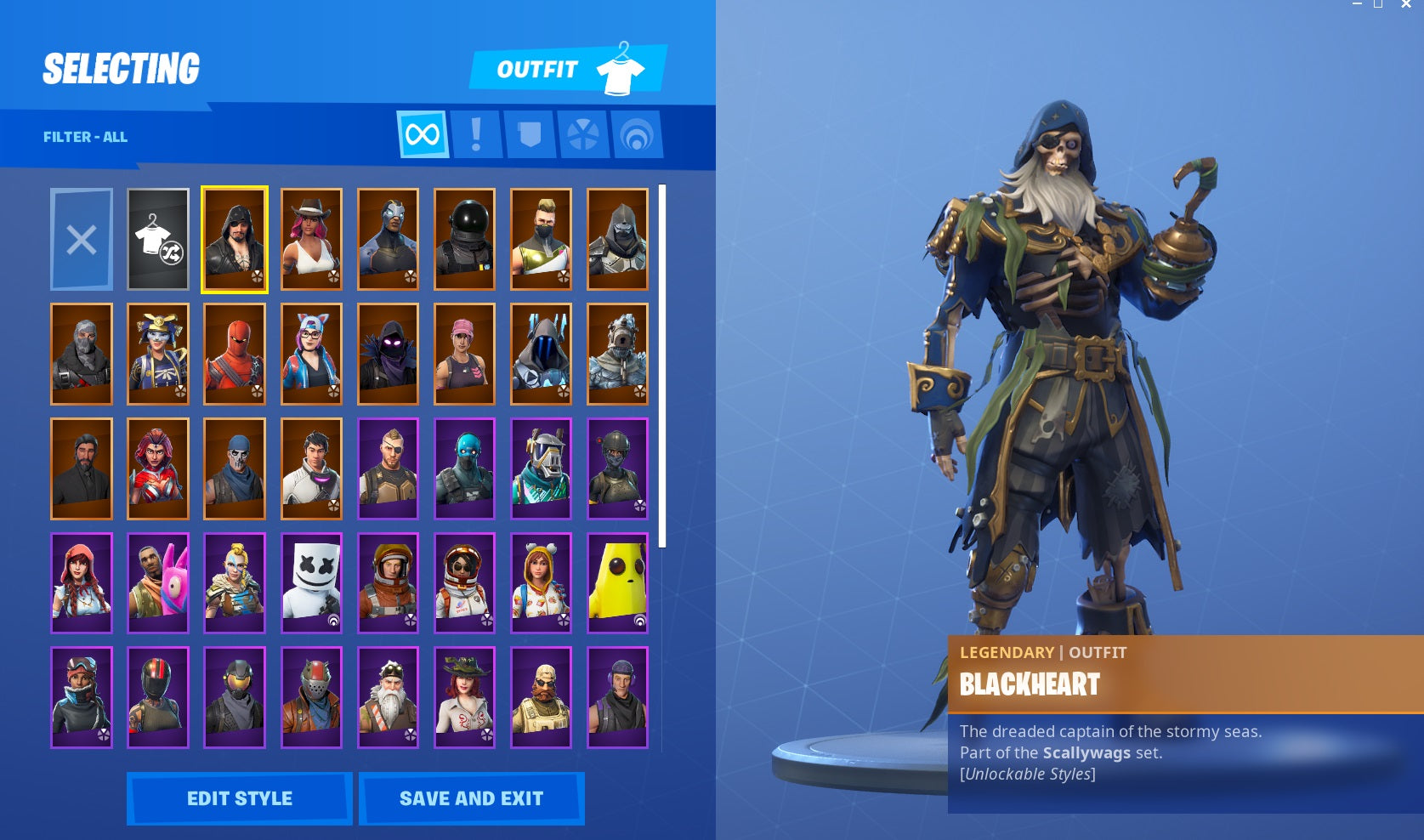 ⚡58 Outfits! 💎Dark Voyager! 💎The Prisoner! 💎The Reaper! ⚡41 Backs! ⚡StW! ⚡7 Pets! No.6