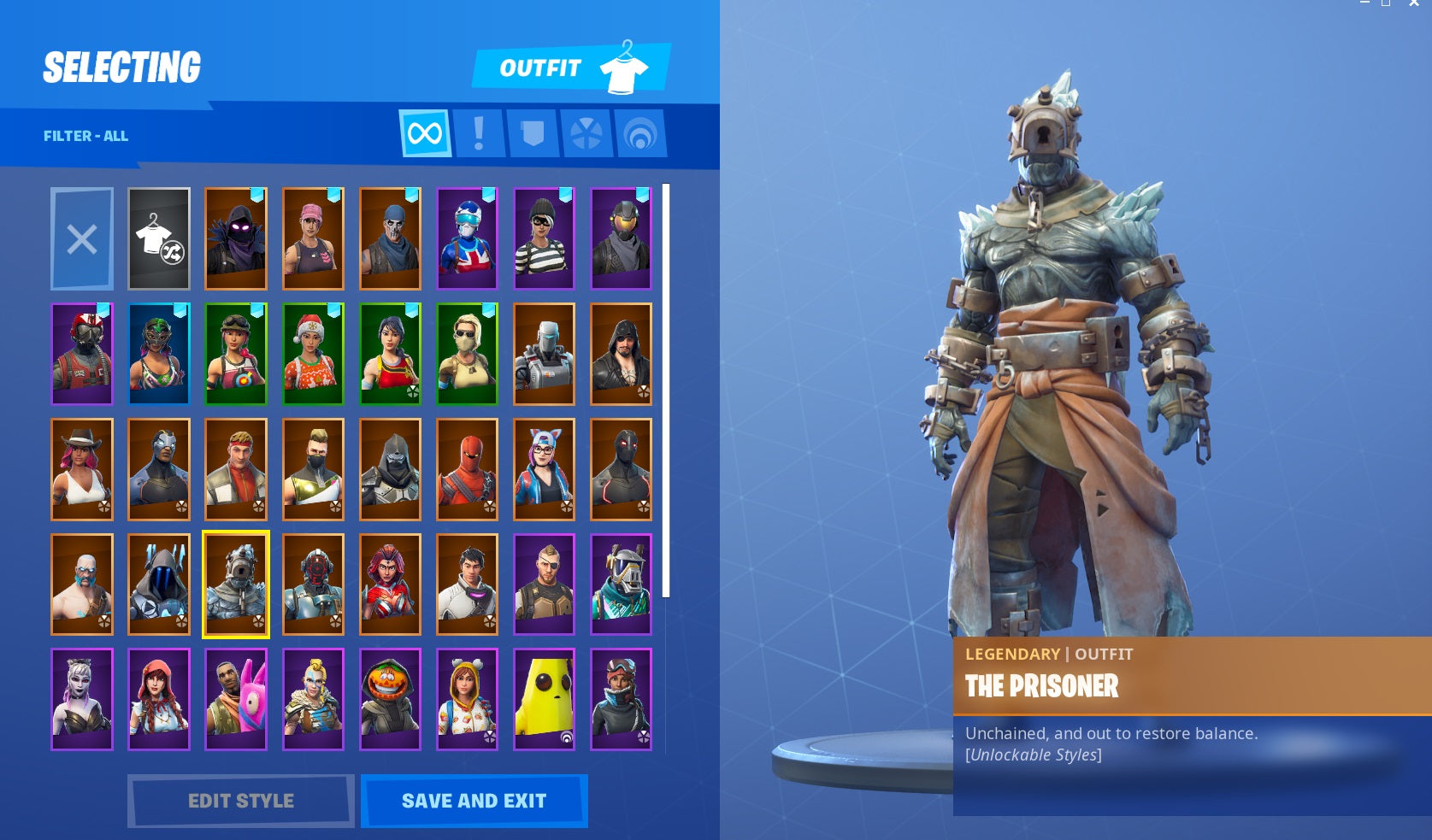 ⚡48 Skins! 💎The Ice King! 💎The Prisoner! 💎Omega! 💎Ragnarok! ⚡42 Backs! ⚡StW! ⚡7 Pets! No.7