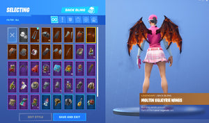 ⚡43 Outfits! 💎Molten Battle Hound! 💎Molten Valkyrie! 💎Love Ranger! ⚡41 Backs! ⚡StW! ⚡7x Pets! NO.11