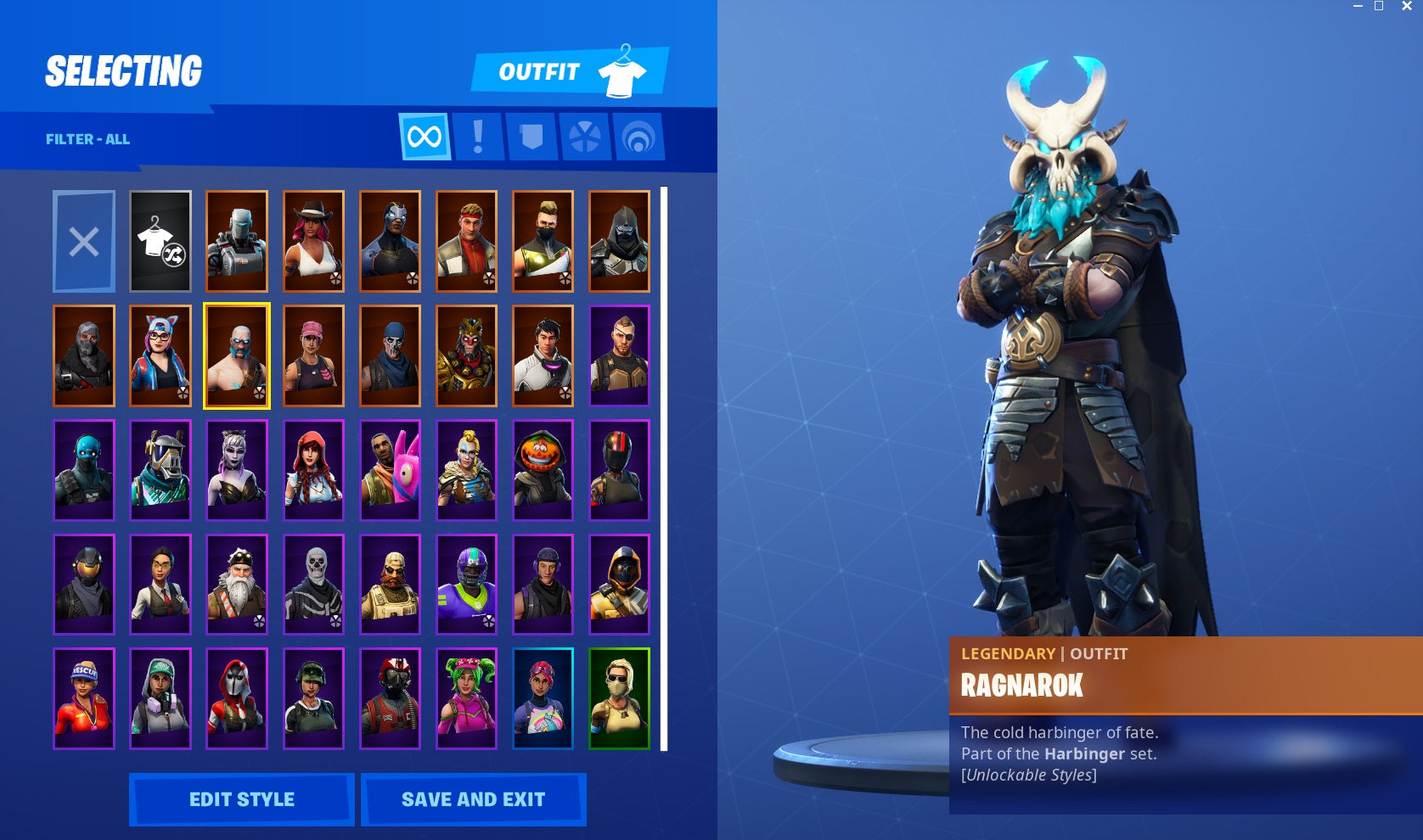 ⚡38 Outfits! 💎A.I.M.! 💎Calamity! 💎Ragnarok! 💎Lynx! ⚡34 Backs! ⚡StW! ⚡5x Pets!