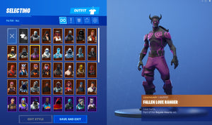 ⚡100 Outfits! 💎Full of rare skins!💎Fallen Love Ranger!💎Frozen Raven! ⚡69 Backs!⚡StW!⚡8x Pets! No.13