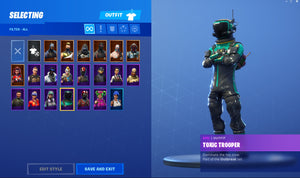 ⚡21 Outfits! 💎Valor! 💎Omega! 💎Ragnarok! 💎Enforcer! 💎The Visitor! ⚡14 Backs! No.16