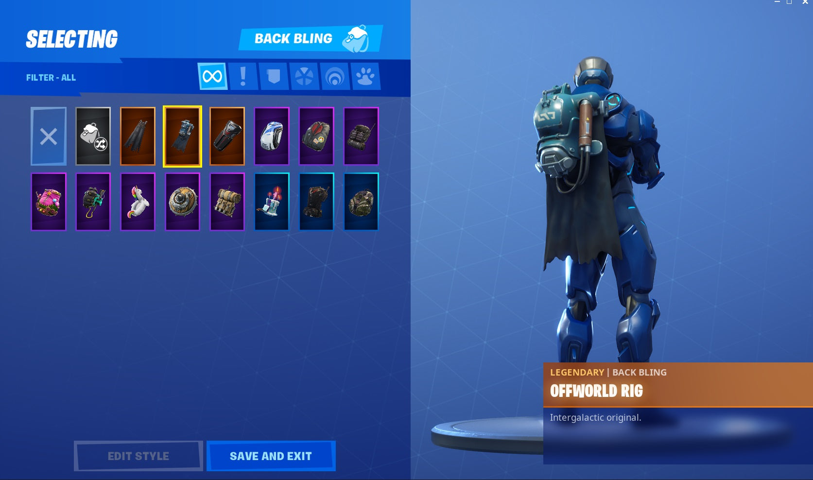 ⚡21 Outfits! 💎Valor! 💎Omega! 💎Ragnarok! 💎Enforcer! 💎The Visitor! ⚡14 Backs! No.16