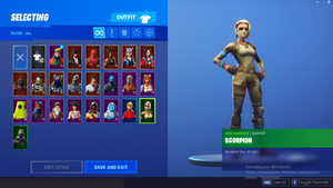 Fortnite 23 Top Skins + 400 V-Bucks (PC ONLY) NO.2