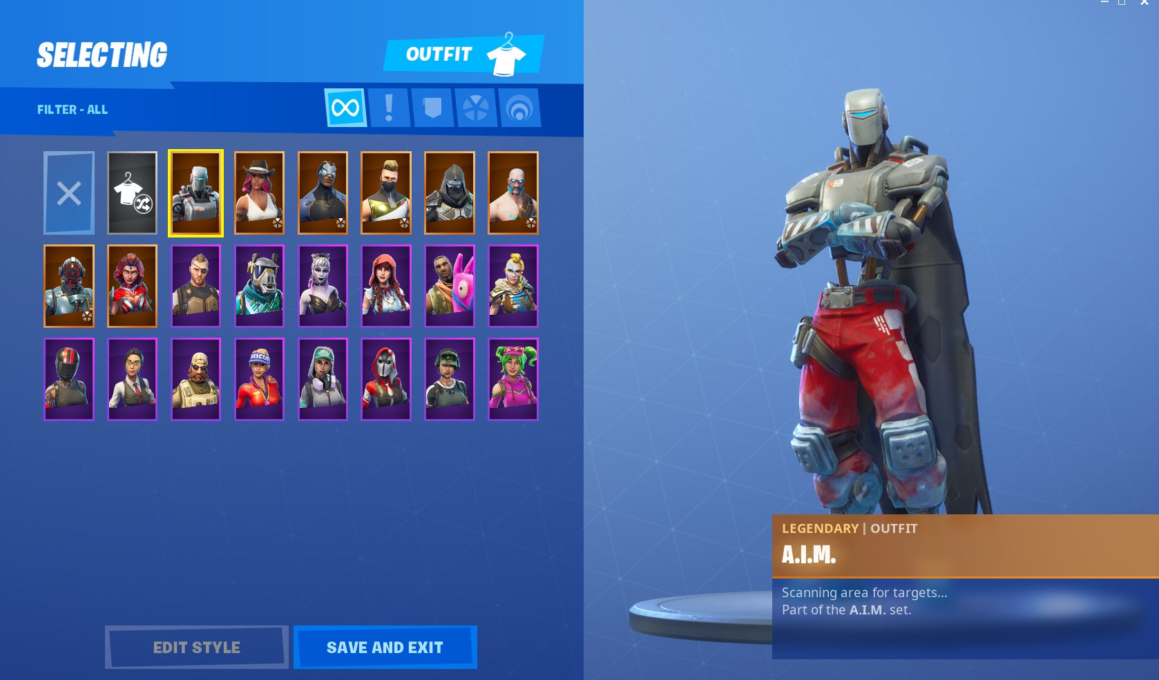 ⚡22 Outfits! 💎A.I.M.! 💎Calamity! 💎Ragnarok! 💎The Visitor! 💎Valor! ⚡18 Backs! ⚡3x Pets! No.17