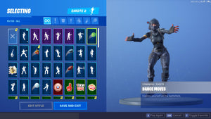 Fortnite account Season 3-9, Reaper, Luxe & more skins, 37 skins + STW No.18