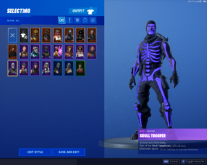 OG PURPLE SKULL TROOPER - BLACK KNIGHT + TWITCH PRIME PACK 1 [FA