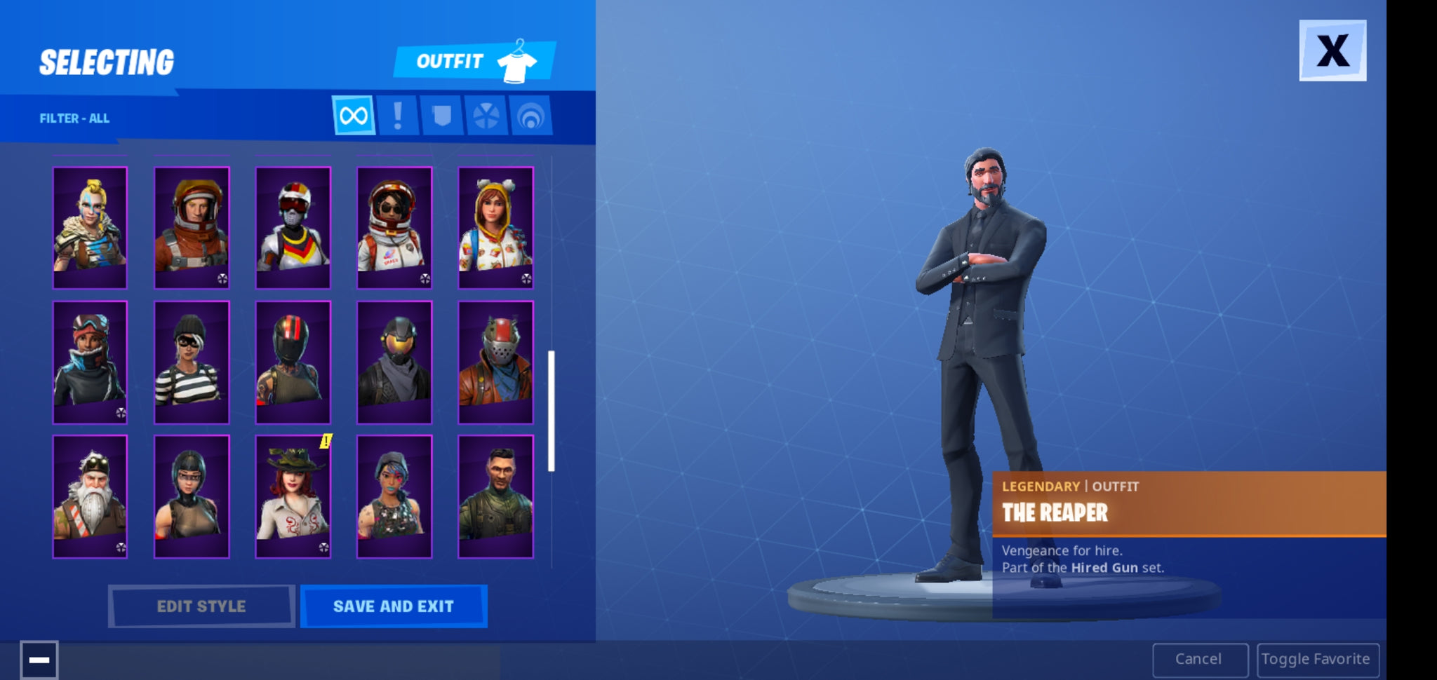 Dark Knight, Skiing Skins, Red Knight, John Wick & 4,700 V-Bucks No.20