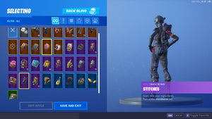 Fortnite account Season 3-9, Reaper, Luxe & more skins, 37 skins + STW No.18